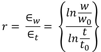 plastic strain ratio formula